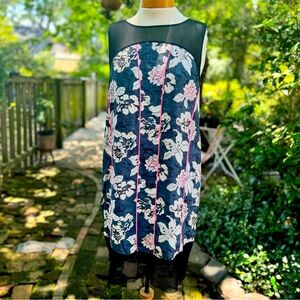 Elizabeth and James Klaus Floral Print Silk Slip Dress Size M NWOT